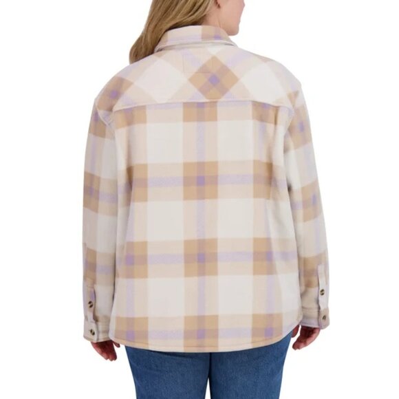 SAGE Women's Plush Shirt Jacket - Picture 7 of 8